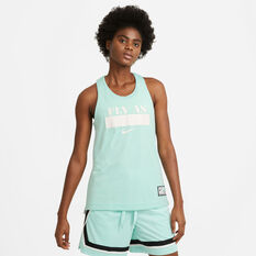 Nike Womens Essential Fly Reversible Basketball Jersey Mint XS, Mint, rebel_hi-res
