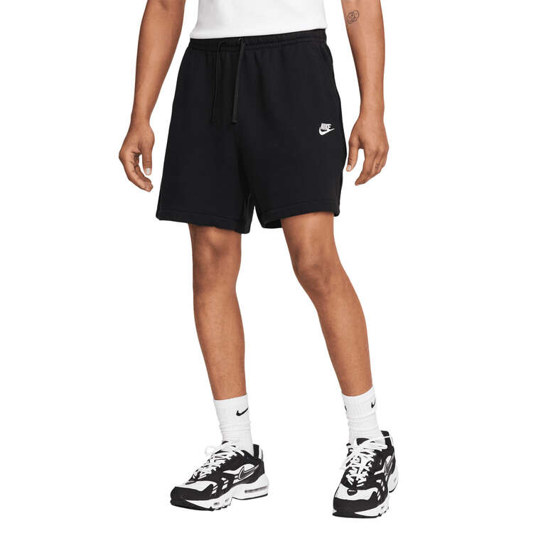 Nike Mens Club+ French Terry Shorts Black XL, Black, rebel_hi-res