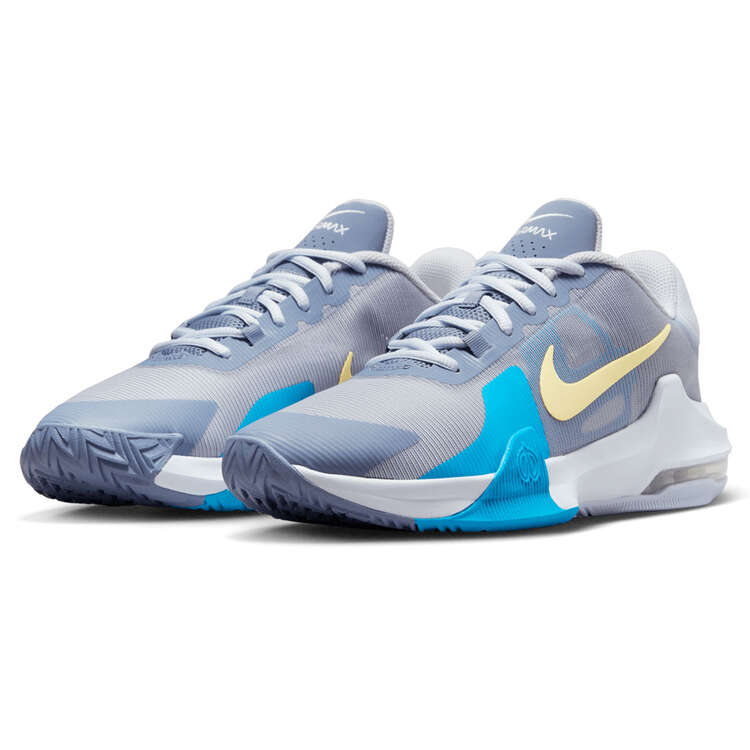 Nike Air Max Impact 4 Basketball Shoes Grey/Yellow US Mens 8 / Womens 9.5, Grey/Yellow, rebel_hi-res