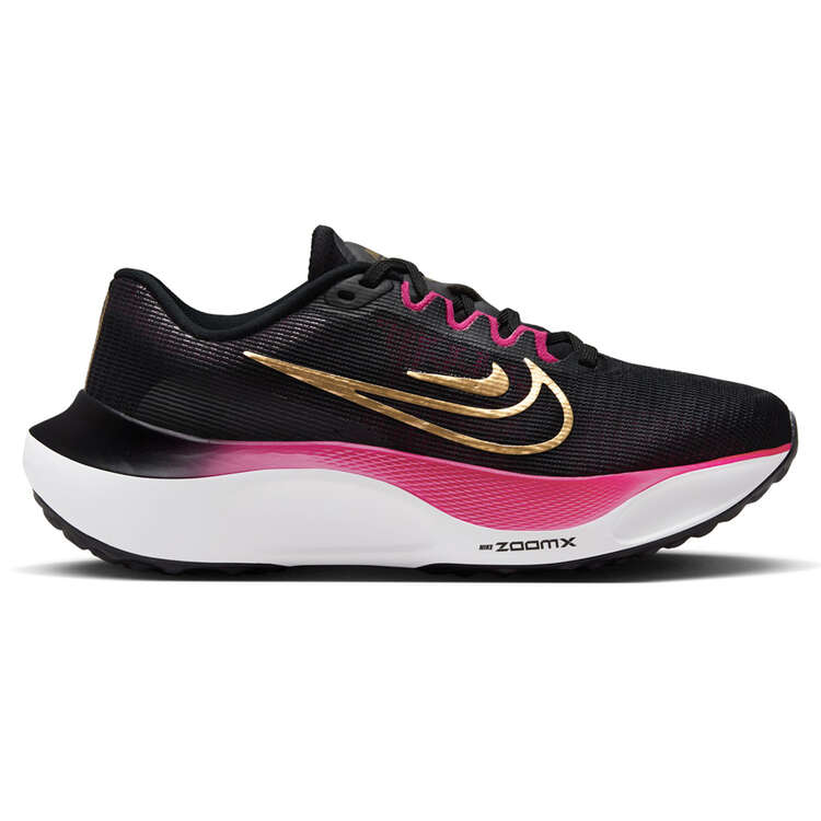 Nike Zoom Fly 5 Womens Running Shoes Black/Gold US 6, Black/Gold, rebel_hi-res