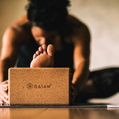Gaiam Performance Cork Yoga Block, , rebel_hi-res