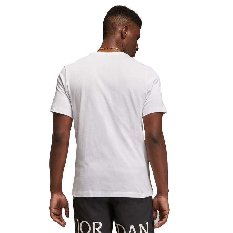 Jordan Air Mens Embroidered Tee White S, White, rebel_hi-res