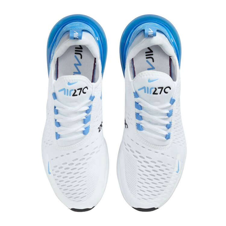 Nike Air Max 270 Womens Casual Shoes, White/Blue, rebel_hi-res