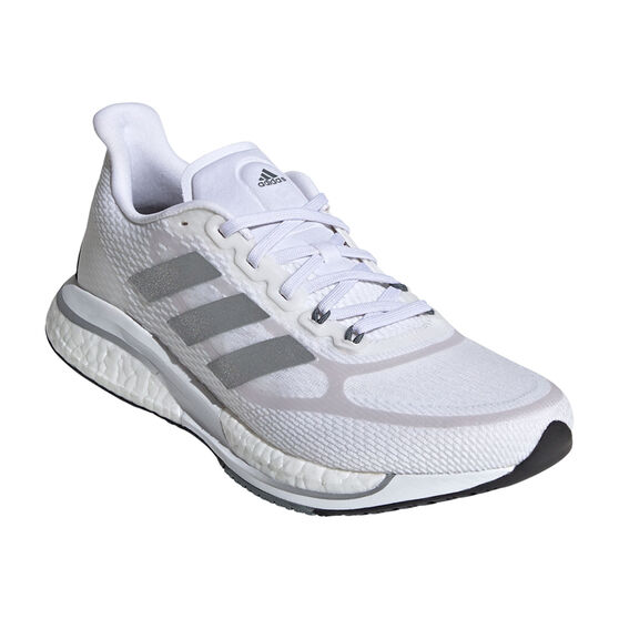 adidas Supernova+ Womens Running Shoes, White/Silver, rebel_hi-res