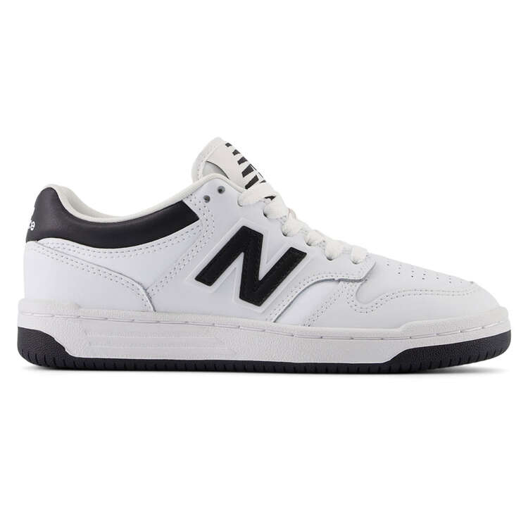New Balance BB480 v1 GS Kids Casual Shoes White/Black US 4, White/Black, rebel_hi-res