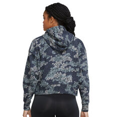 Nike Womens Get Fit Cropped Training Hoodie, Print, rebel_hi-res