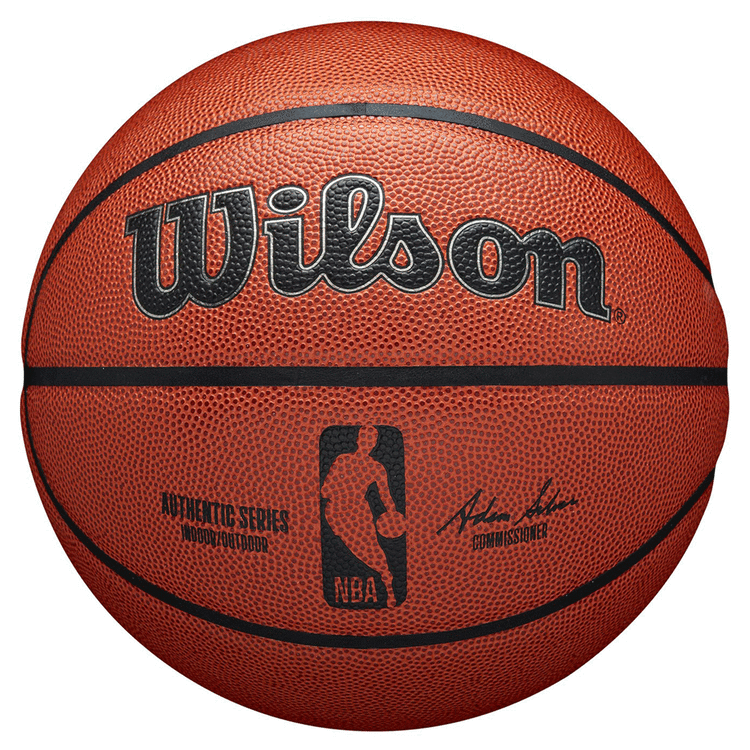 Wilson NBA Authentic Series Indoor/Outdoor Basketball Brown 7, , rebel_hi-res