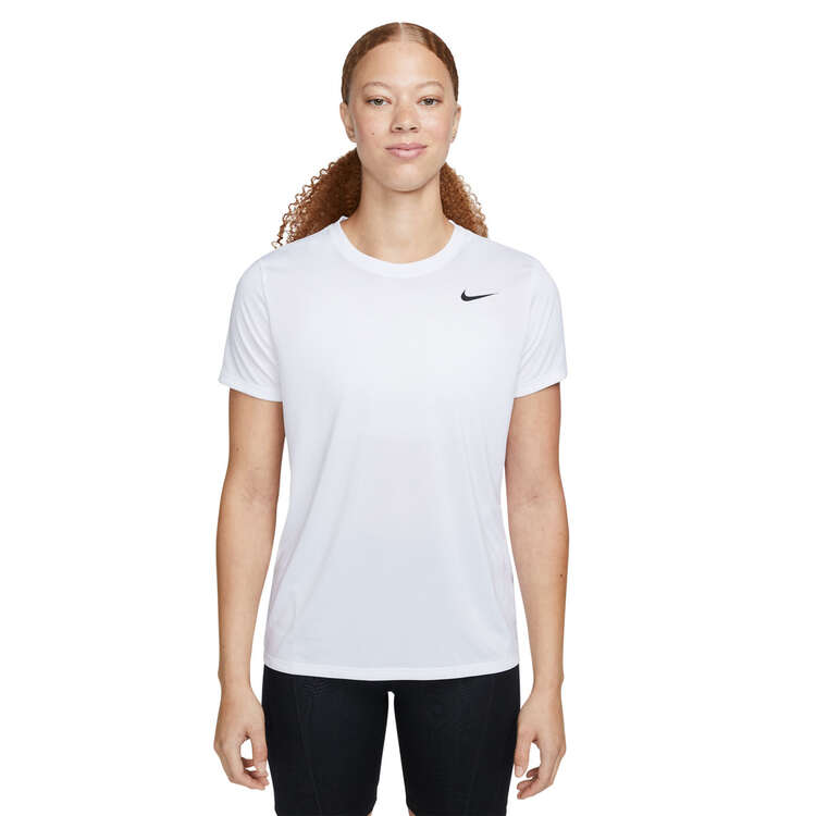 Nike Womens Dri-FIT Tee, White, rebel_hi-res