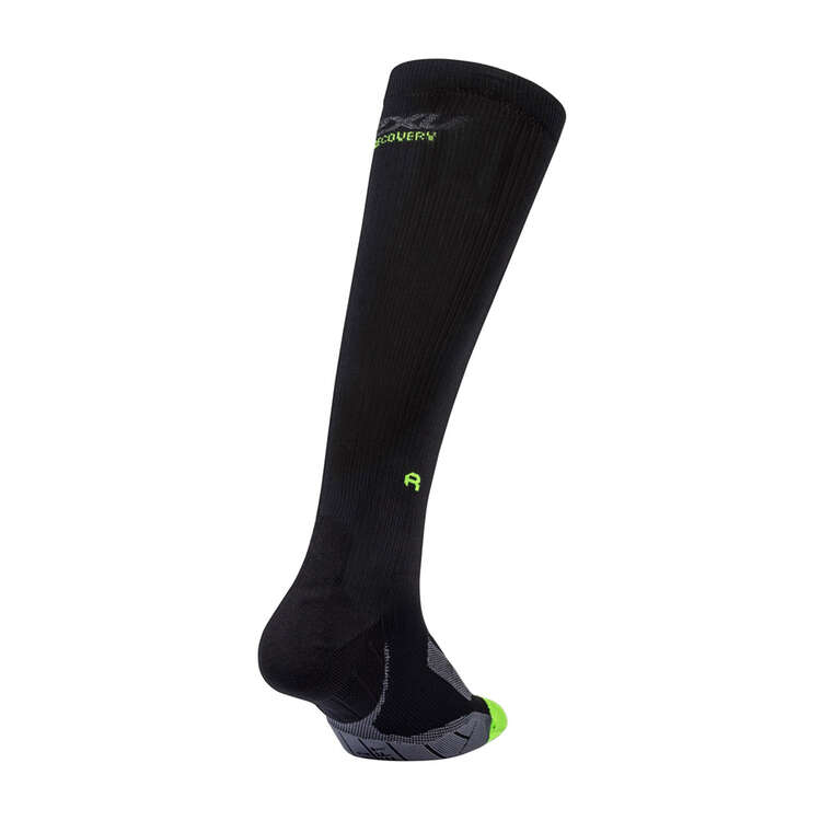 2XU Recovery Compression Socks, Black, rebel_hi-res