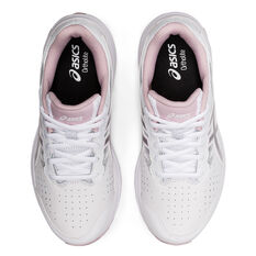Asics GT 1000 LE 2 D Womens Walking Shoes, White/Silver, rebel_hi-res