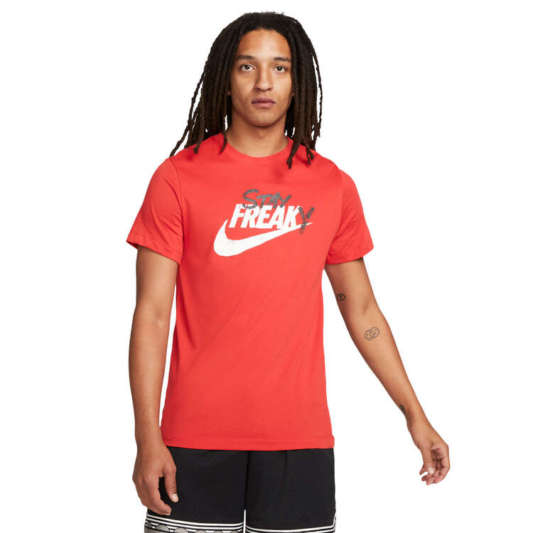 Nike Mens Dri-FIT Giannis Basketball Tee, Red, rebel_hi-res