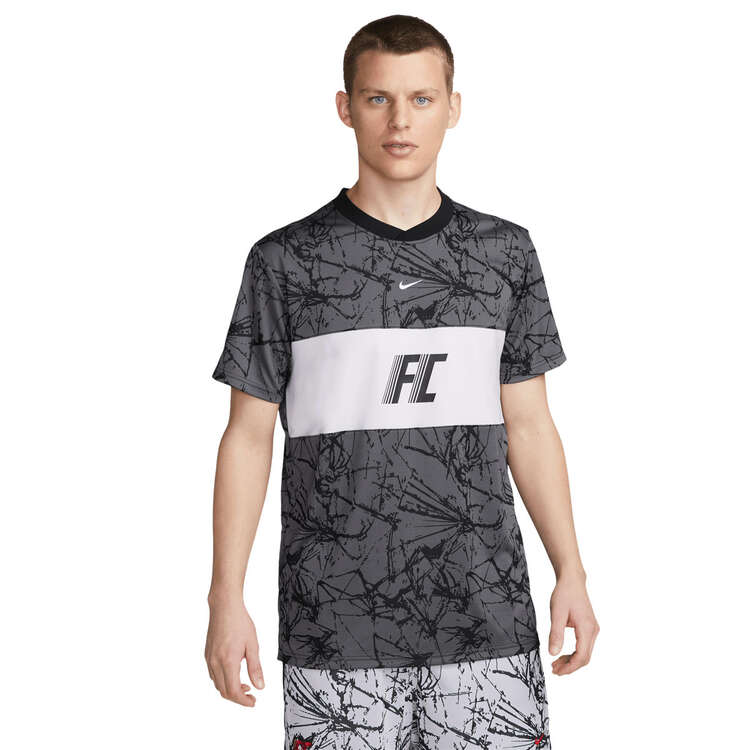 Nike FC Mens Dri-FIT Football Jersey, Grey, rebel_hi-res