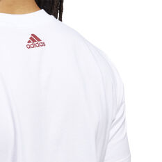 adidas Mens D.O.N. Issue 4 Future of Fast Tee, White, rebel_hi-res