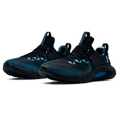 Under Armour HOVR Rise 3 Novelty Womens Training Shoes, Black/Blue, rebel_hi-res