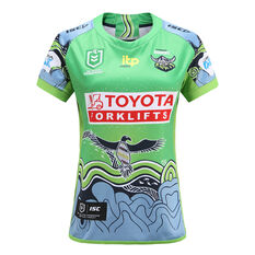 Canberra Raiders 2021 Womens Indigenous Jersey Green 8, Green, rebel_hi-res