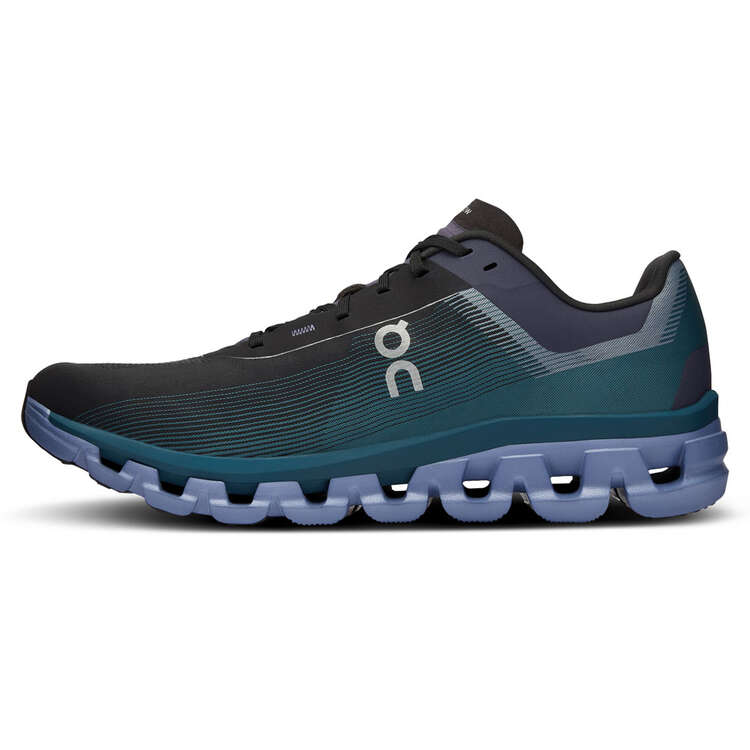On Cloudflow 4 Mens Running Shoes Black/Blue US 11.5, Black/Blue, rebel_hi-res