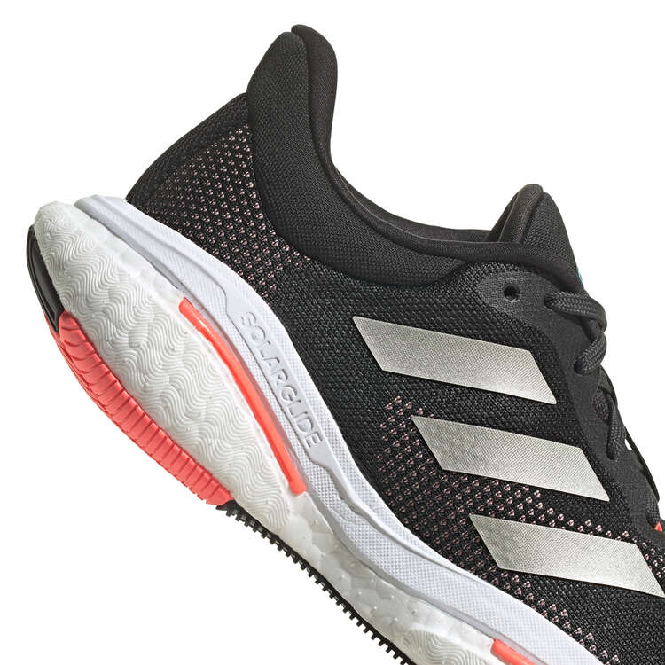 adidas Solarglide 5 Womens Running Shoes, Black/White, rebel_hi-res
