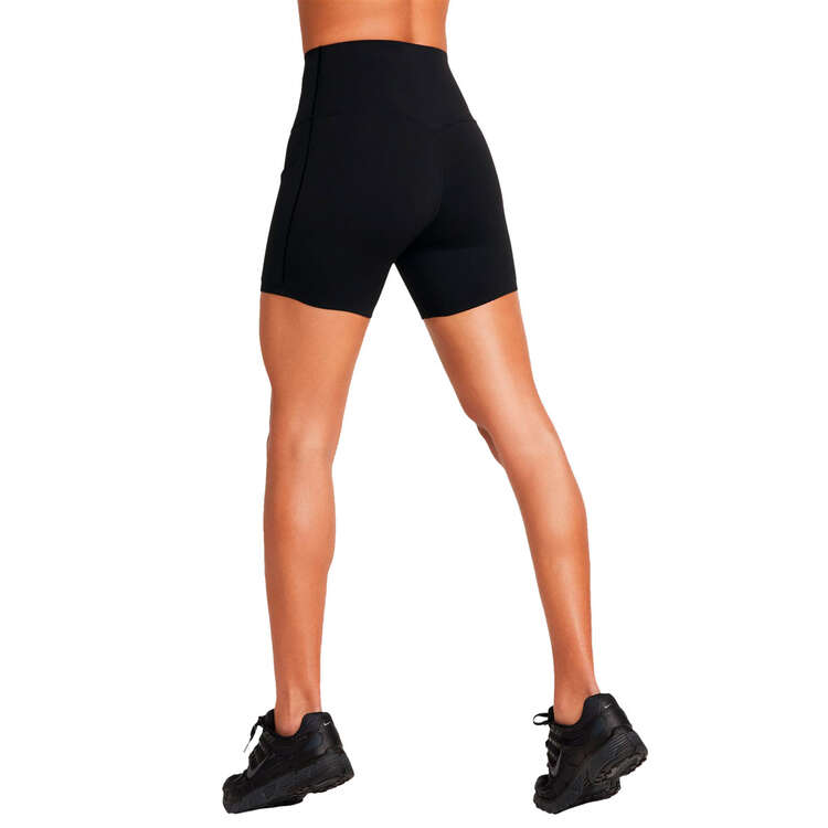 Nike Womens Dri-FIT Universa Medium Support High Waisted Biker Shorts Black XS, Black, rebel_hi-res