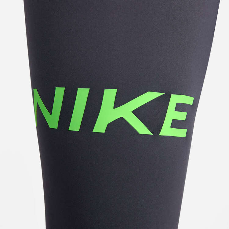 Nike Pro Womens Dri-FIT Mid-Rise Graphic Tights, Black, rebel_hi-res