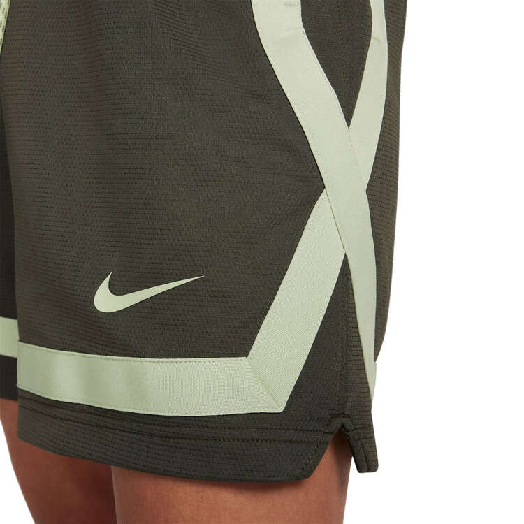 Nike Womens Dri-FIT Sabrina Basketball Shorts, Green, rebel_hi-res