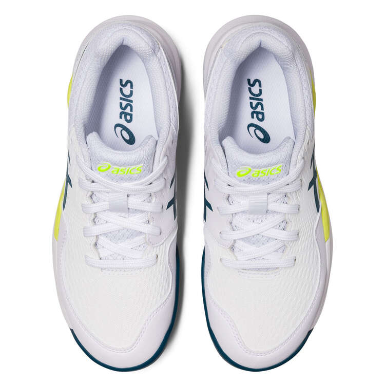 Asics GEL Resolution 9 GS Kids Tennis Shoes, White/Blue, rebel_hi-res