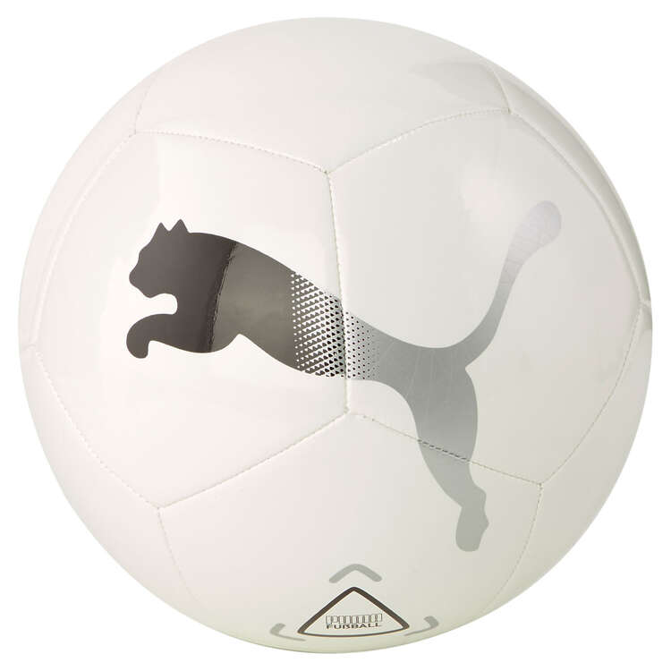 Puma Icon Soccer Ball, White/Silver, rebel_hi-res