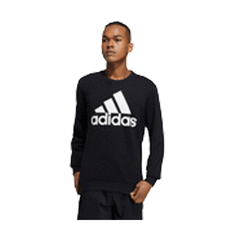 adidas Mens Essentials Big Logo Sweatshirt Black XS, Black, rebel_hi-res