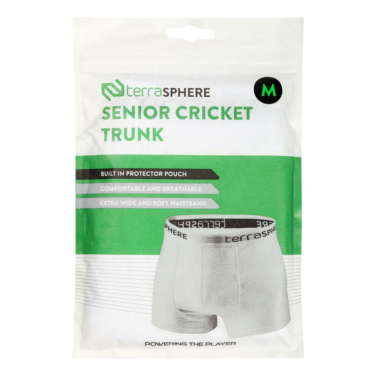 Terrasphere Mens Cricket Trunks, White, rebel_hi-res