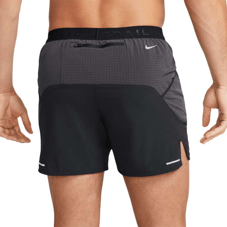 Nike Mens Trail Second Sunrise Brief-Lined 5-inch Running Shorts, Black, rebel_hi-res