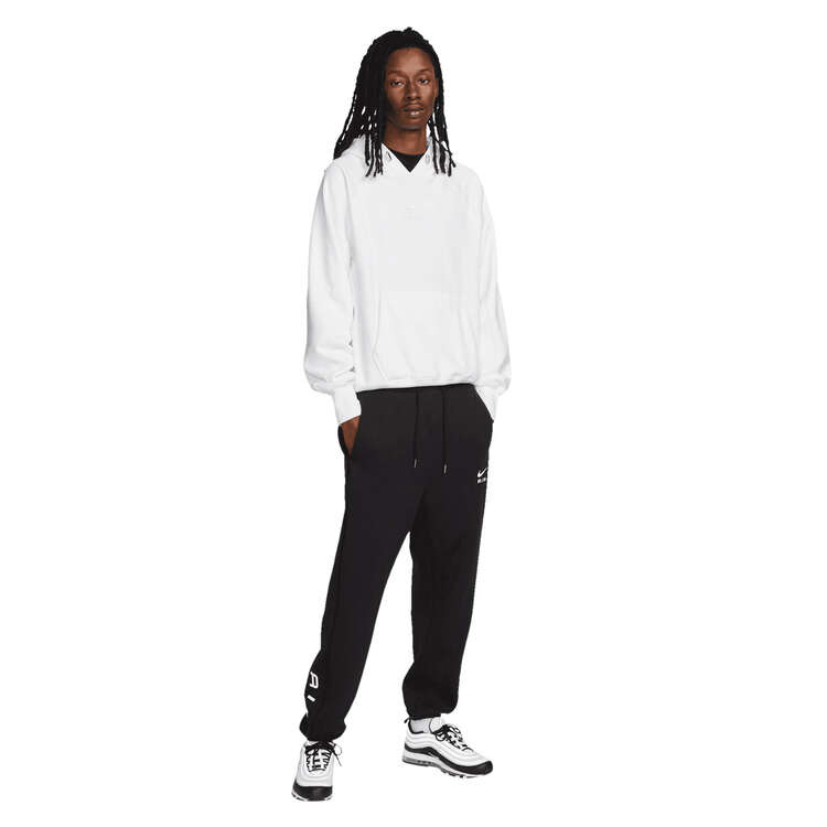 Nike Air Mens Sportswear French Terry Pullover Hoodie, White, rebel_hi-res