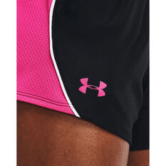 Under Armour Womens Play Up 3.0 Colour Block Shorts, Black, rebel_hi-res