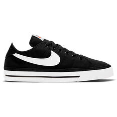 Nike Court Legacy Canvas Womens Casual Shoes, Black/White, rebel_hi-res