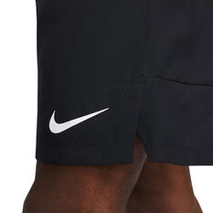 Nike Mens Dri-FIT Flext Woven 9inch Training Shorts, Black, rebel_hi-res