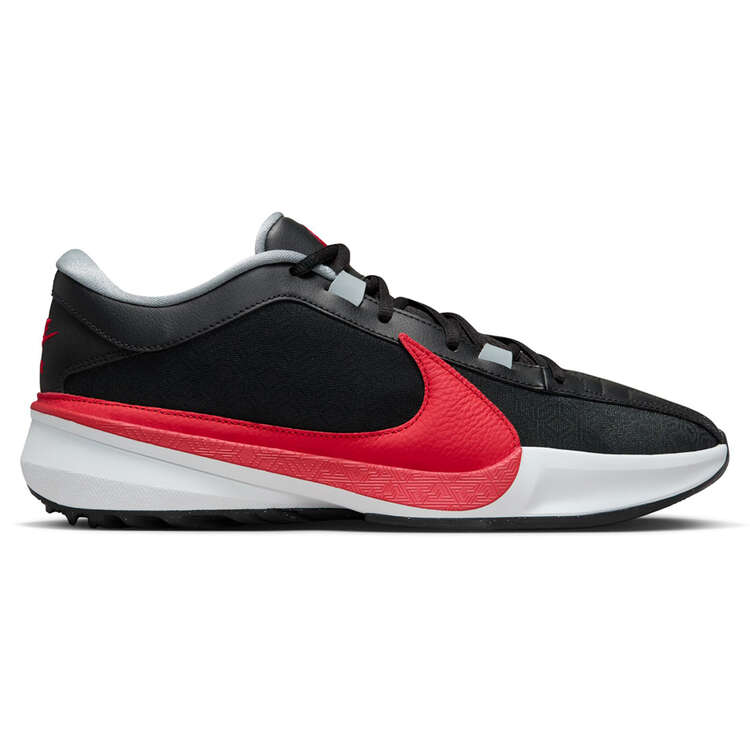 Nike Zoom Freak 5 Basketball Shoes, Black/Red, rebel_hi-res