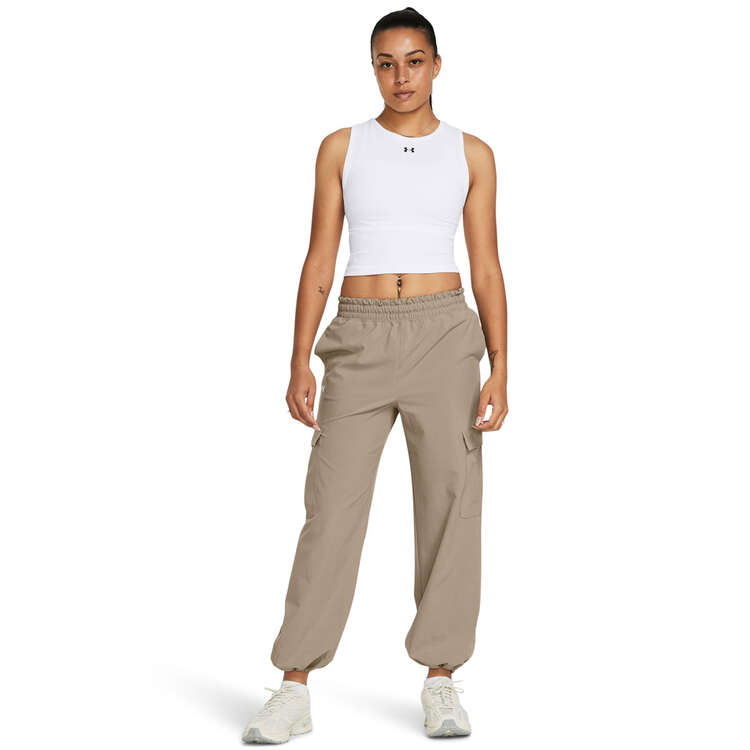 Under Armour Womens ArmourSport Woven Cargo Pants, Taupe, rebel_hi-res