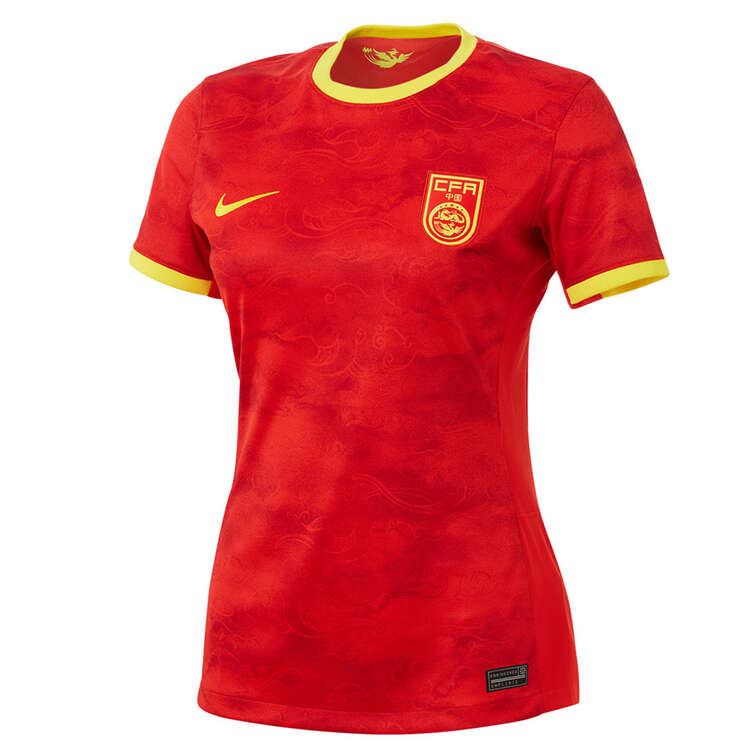 Nike China 2023 Womens Stadium Home Dri-FIT Football Jersey, Red, rebel_hi-res