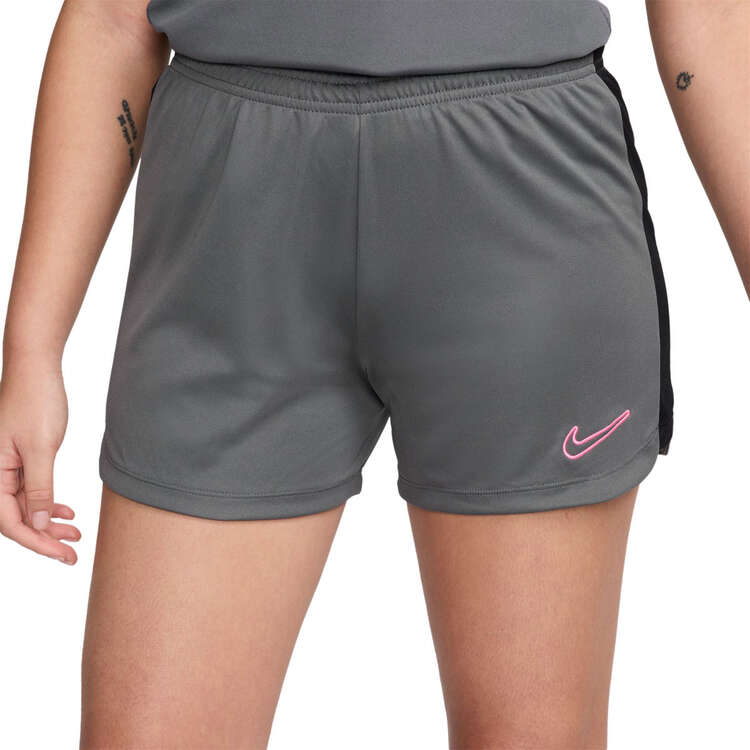 Nike Womens Dri-FIT Academy 23 Womens Football Shorts, Grey/Black, rebel_hi-res