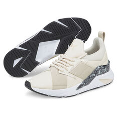 Puma Muse X5 Leo Womens Casual Shoes, Grey/White, rebel_hi-res