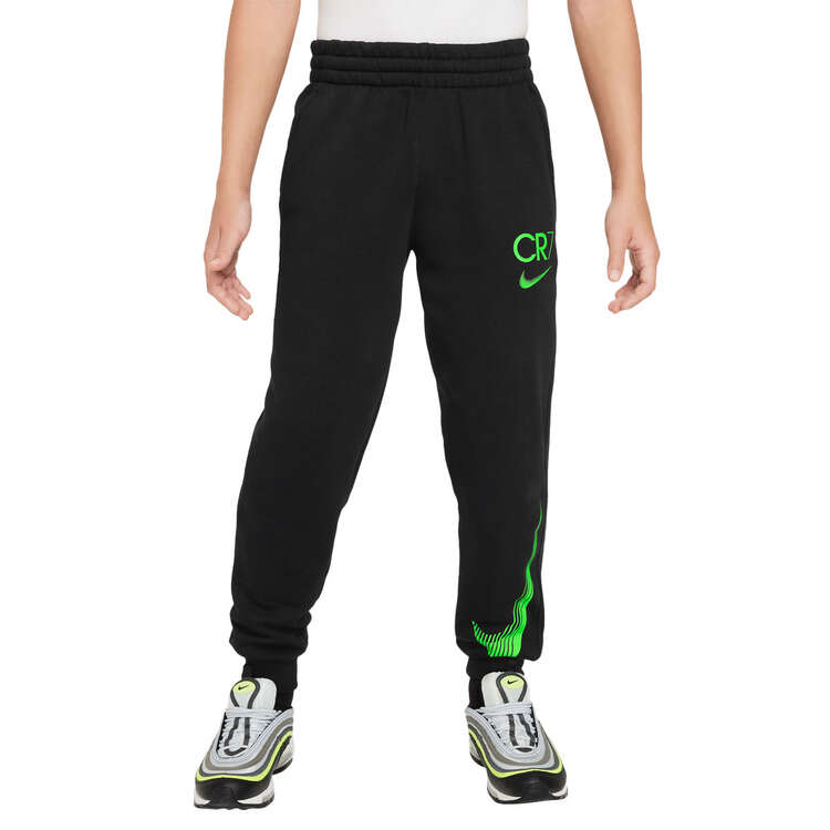 Nike Kids CR7 Club Fleece Football Jogger Pants Black/Green XS, Black/Green, rebel_hi-res