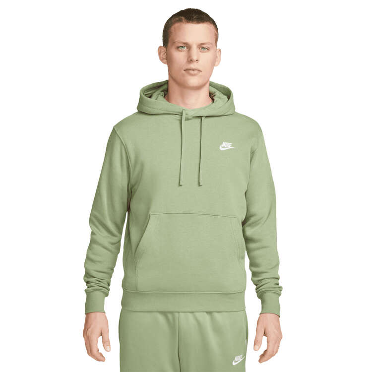 Nike Mens Sportswear Club Fleece Pullover Hoodie Green XS, Green, rebel_hi-res