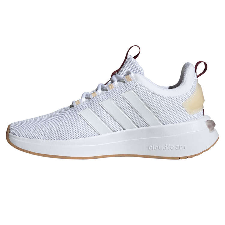 adidas Racer TR23 Womens Casual Shoes, White/Gold, rebel_hi-res