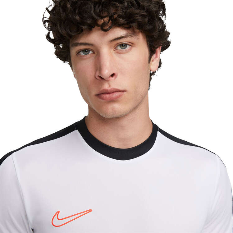 Nike Mens Dri-FIT Academy 23 Short-Sleeve Global Football Top, White/Black, rebel_hi-res