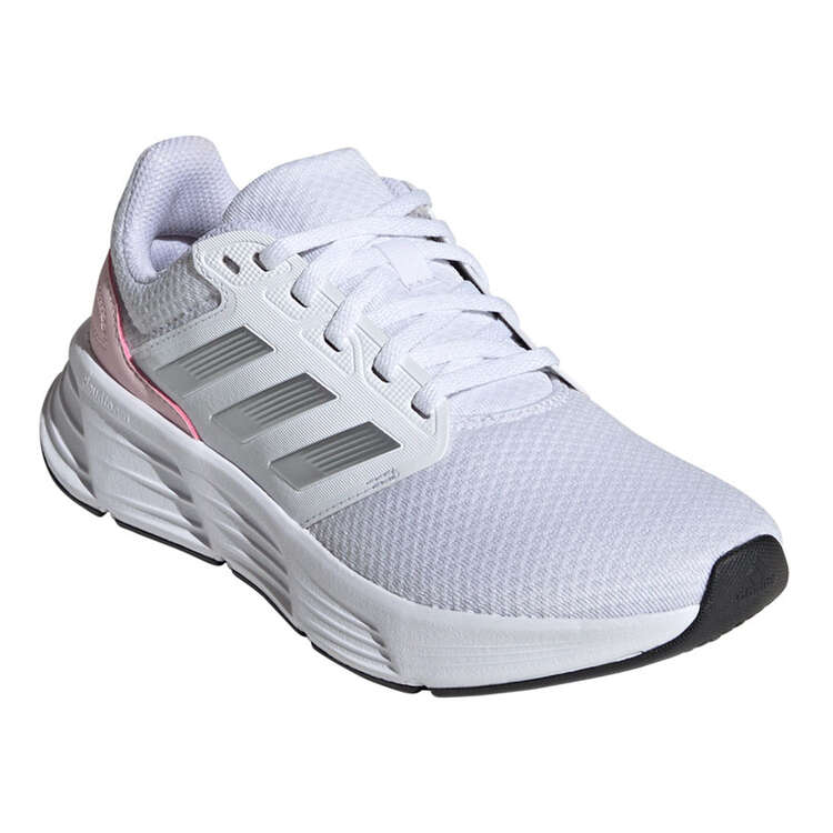 adidas Galaxy 6 Womens Running Shoes, White/Silver, rebel_hi-res