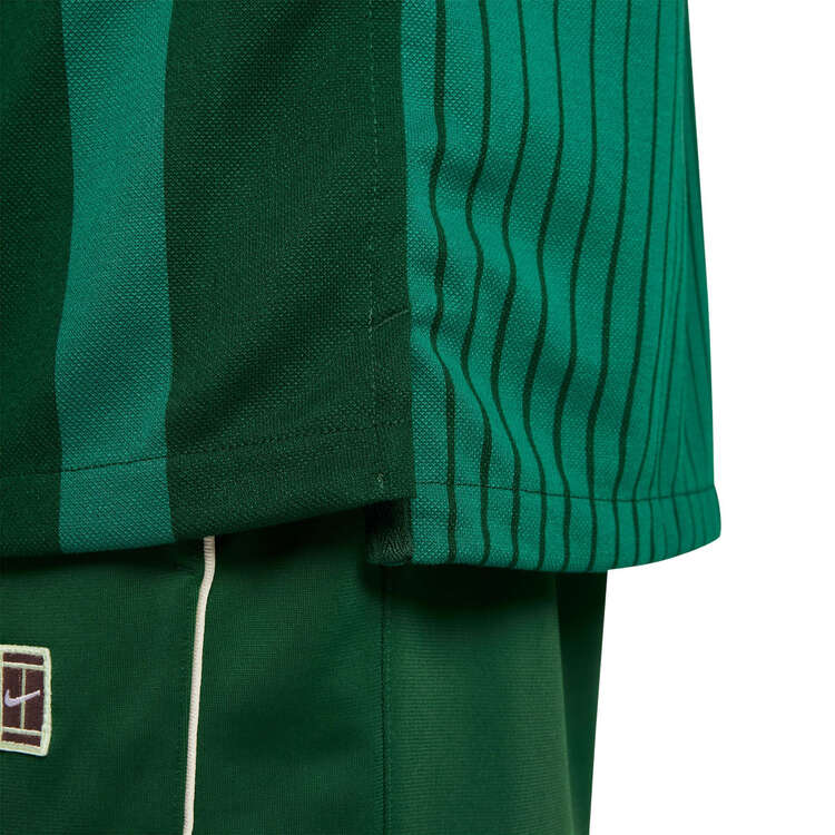 Nike Mens Dri-FIT Heritage Tennis Polo, Green, rebel_hi-res
