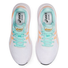 Asics GEL Excite 9 Womens Running Shoes, White/Orange, rebel_hi-res