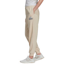 adidas Womens Essentials Outline Logo Pants, Beige, rebel_hi-res