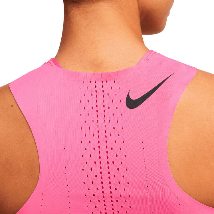 Nike Womens Dri-FIT ADV Aeroswift Racing Crop Top, Pink, rebel_hi-res