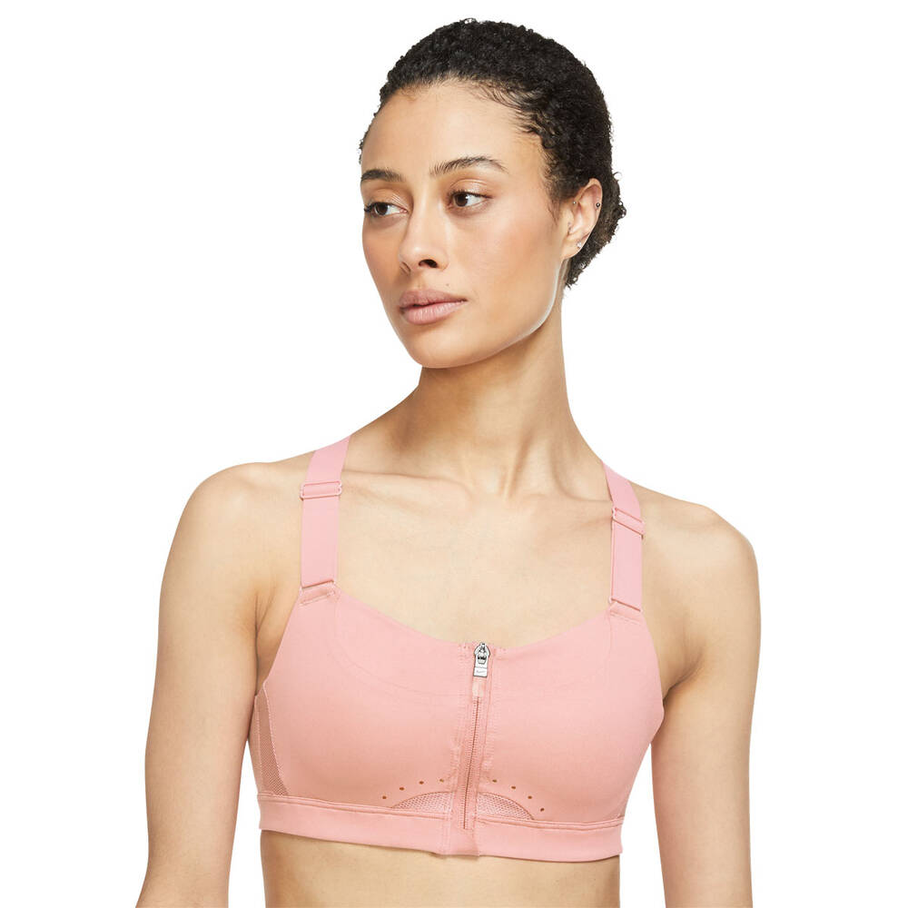 Buy Pink Next Active Sports High Impact Zip Front Bra from Next Australia
