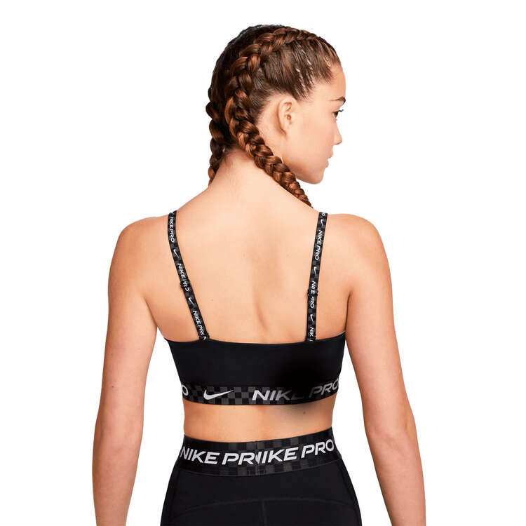 Nike Pro Womens Indy Light Support Bandeau Sports Bra Black XL
