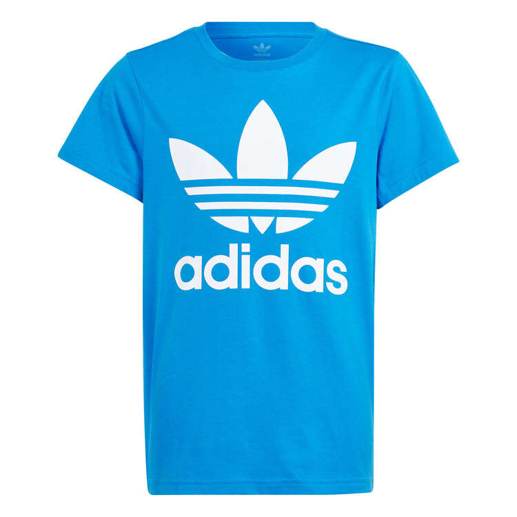Adidas Originals Kids Trefoil Tee, Blue/White, rebel_hi-res